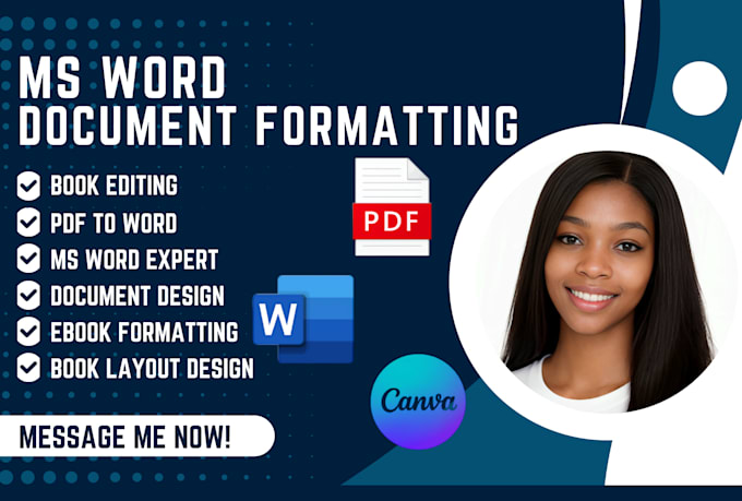 microsoft word document formatting manuscript editing design document formatting